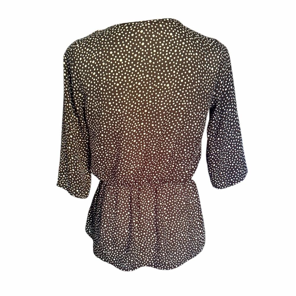Sienna Sky Black and White  XS  3/4 Sleeve Top - Picture 3 of 4